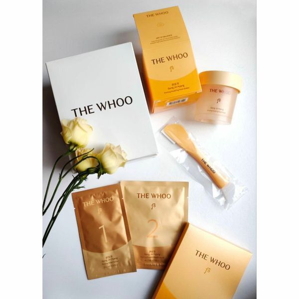 Ліфтинг маска для обличчя The History of Whoo Gong Jin Hyang Firming Shaking Modeling Mask Protein Repair Set (1 процедура) LKB102 фото