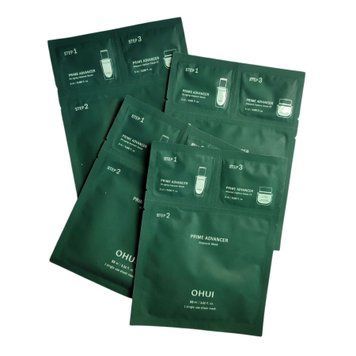 Антивікова маска для обличчя OHUI Prime Advancer Ampoule Mask 3-Step LKB092 фото