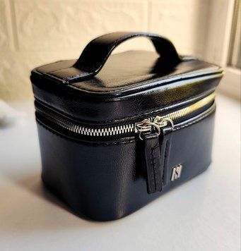 Компактний чорний б&rsquo;юті-кейс HERA Black Mini Bag (11&times;7&times;7 см) LKB229 фото