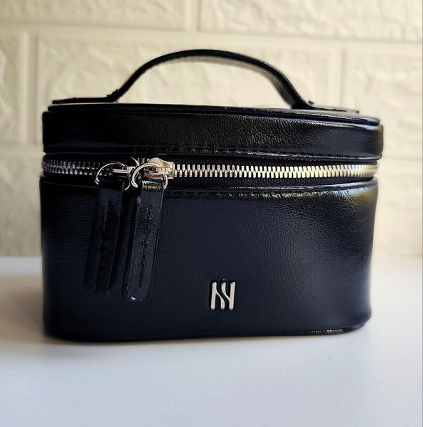 Компактний чорний б&rsquo;юті-кейс HERA Black Mini Bag (11&times;7&times;7 см) LKB229 фото